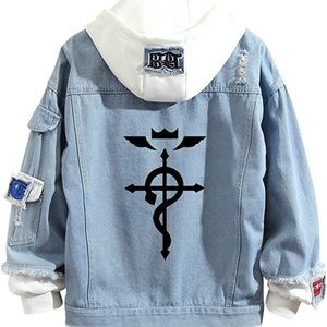 Anime Denim Jacket Hoodie Cosplay Unisex